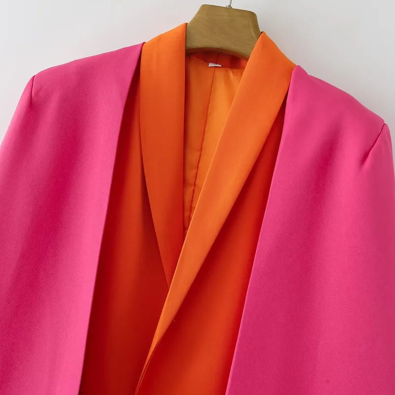 Women's French Sleeveless Cape Fashion Jacket.