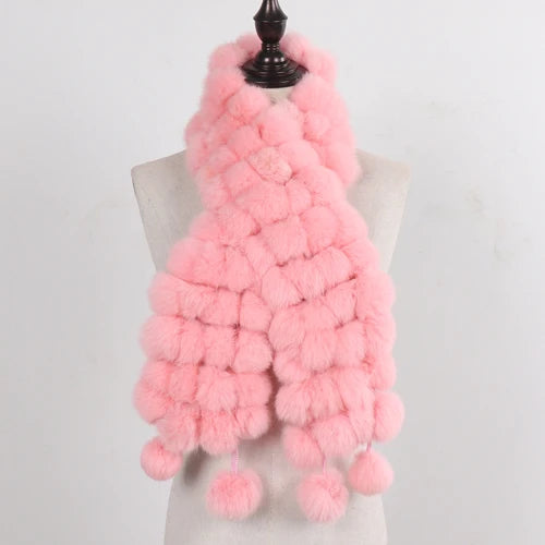 Winter Warm Rabbit Fur Scarves