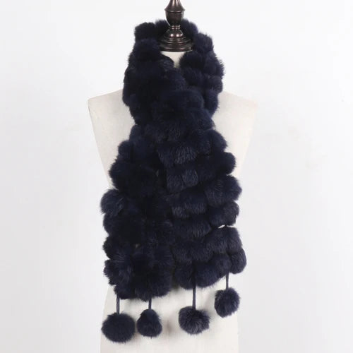 Winter Warm Rabbit Fur Scarves