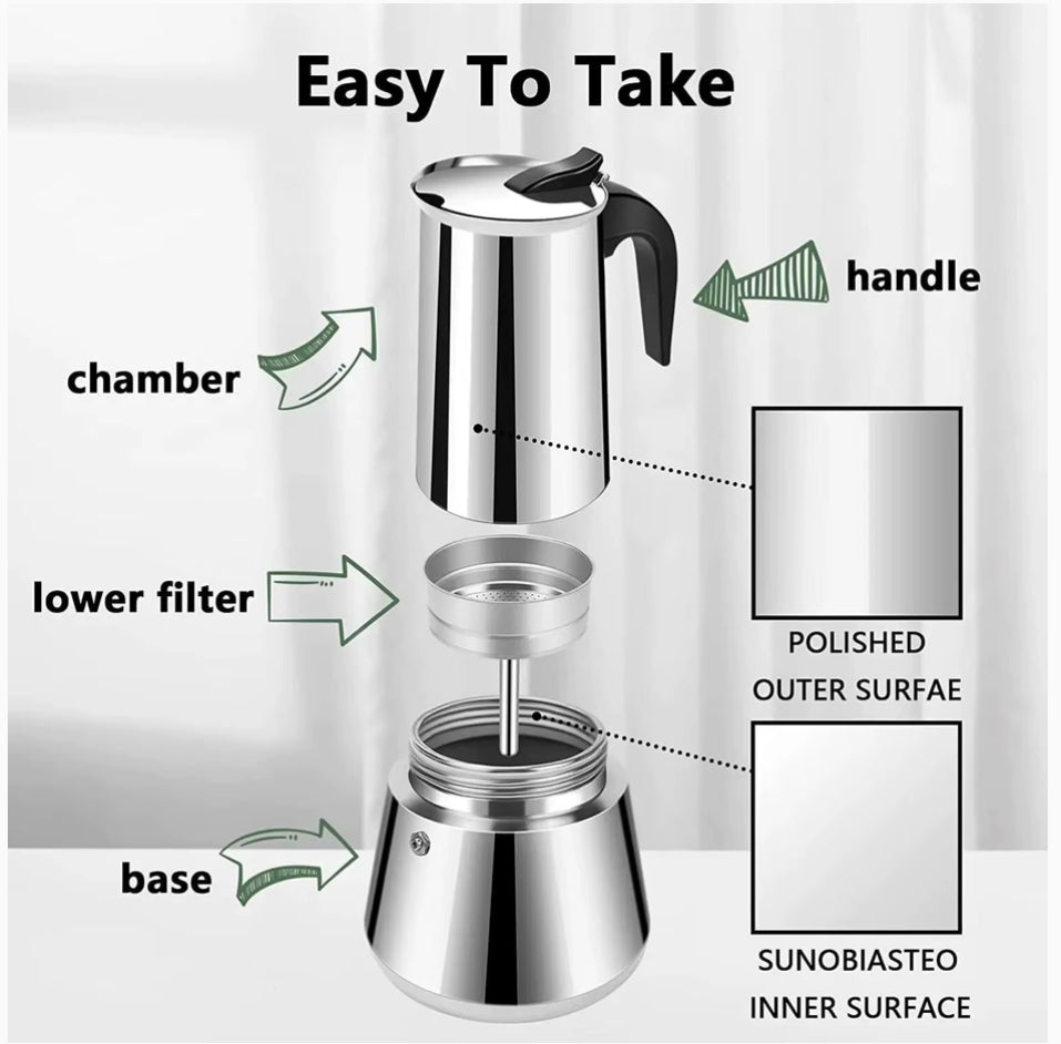 Moka Pot Caffe Machine Espresso Stove Top