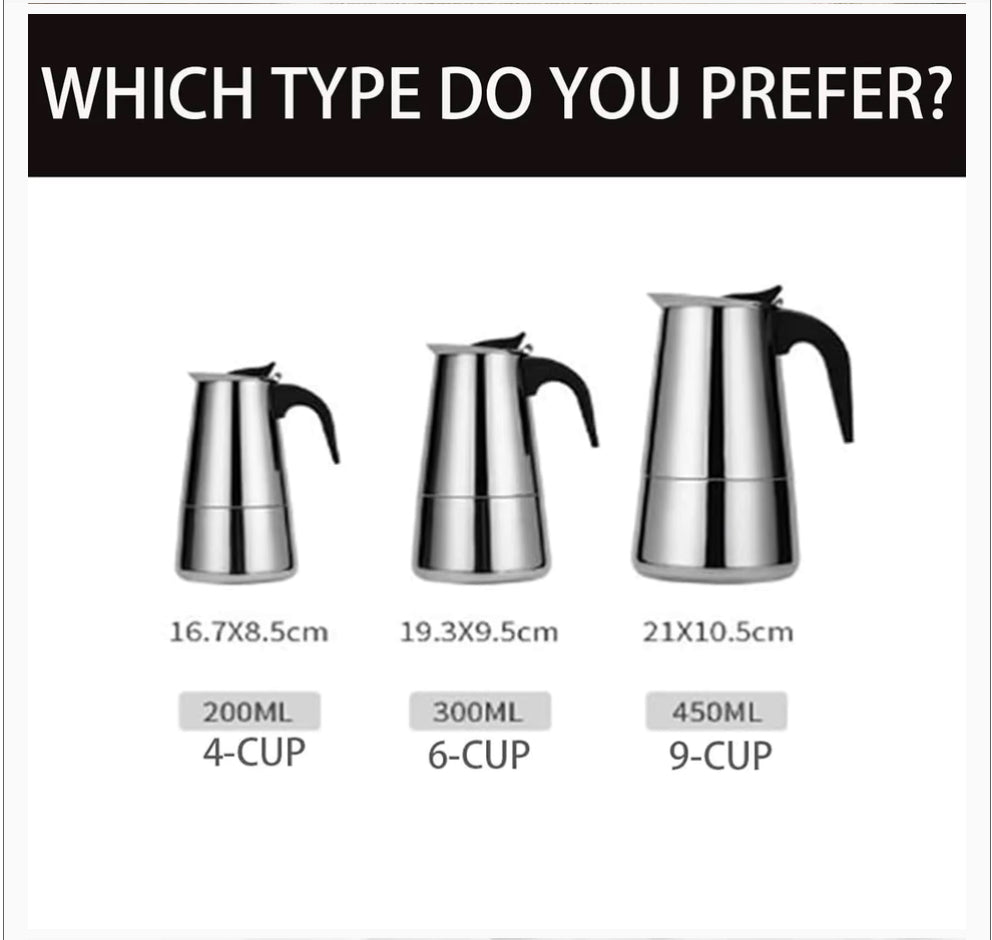 Moka Pot Caffe Machine Espresso Stove Top