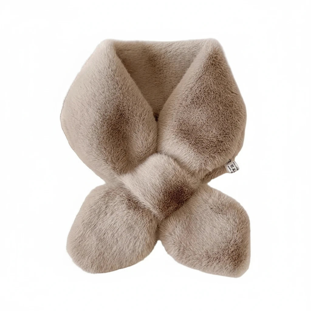 Women Rabbit Fur Collar Scarf