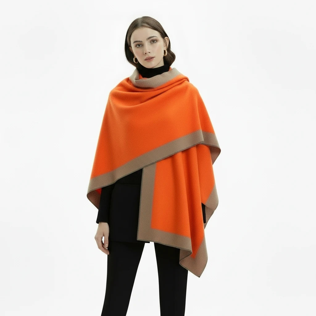 Women Cashmere Shawl Double-sided