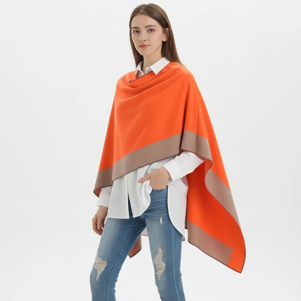 Women Cashmere Shawl Double-sided