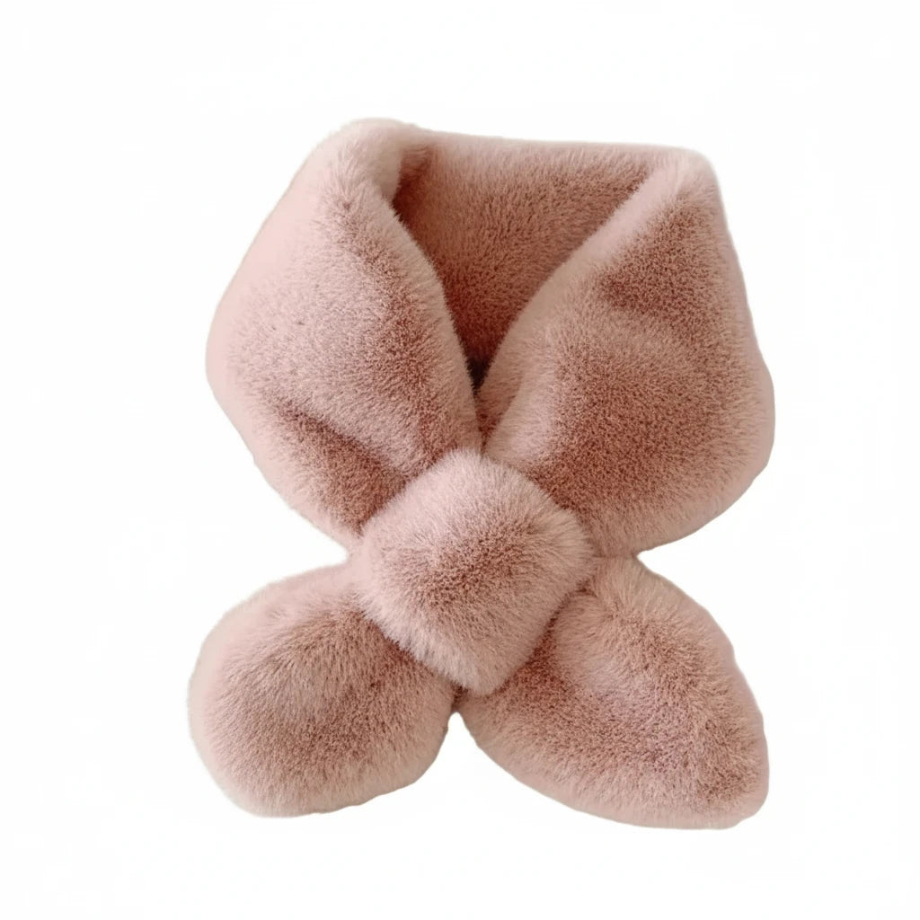 Women Rabbit Fur Collar Scarf