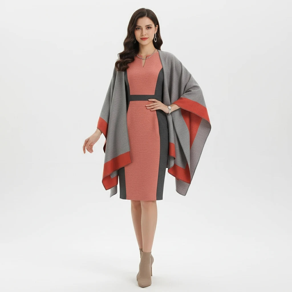 Women Cashmere Shawl Double-sided