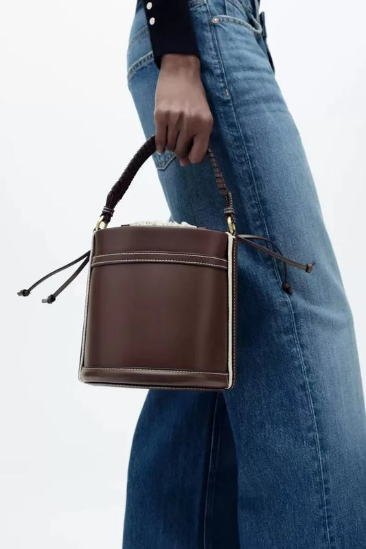 Fashion Bucket Bag Crossbody.