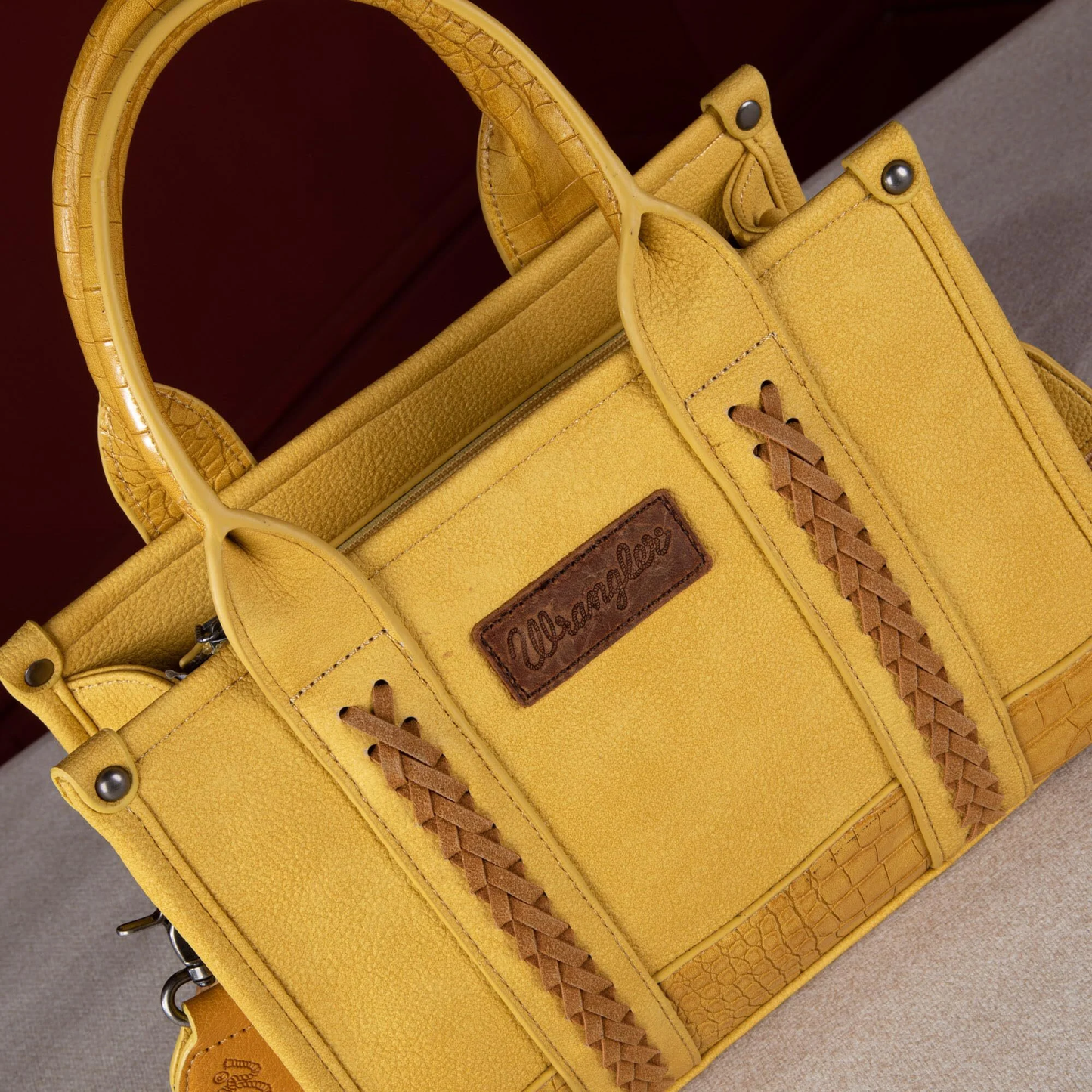 Wrangler Medium Tote Designer Satchel Handbags