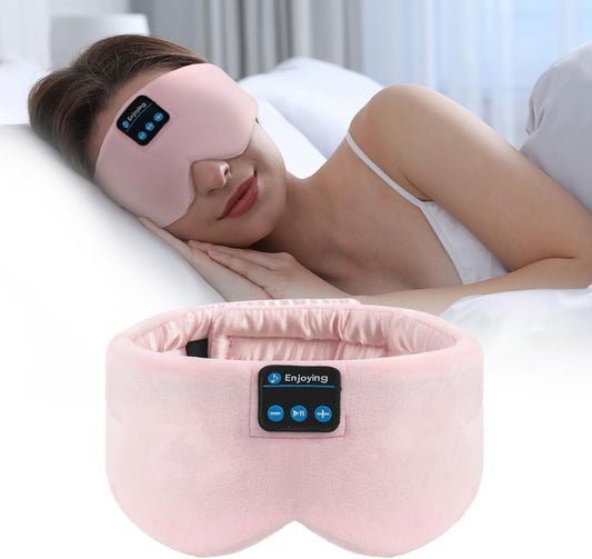 Soft Sleep Eye Mask Bluetooth Headband Wireless Headphones,  Adjustable Sleep Mask for Sleeping Meditation Insomnia 