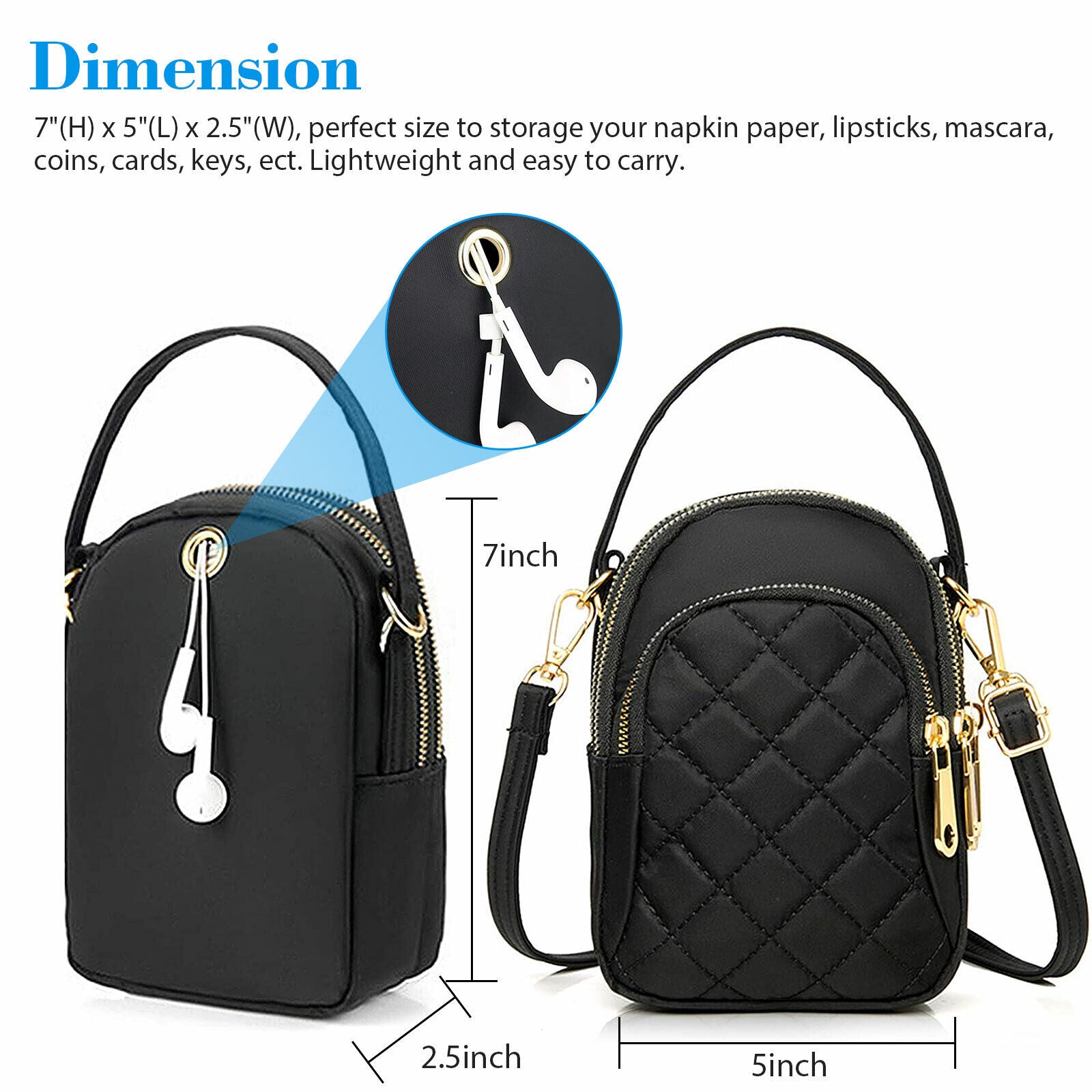  Women Shoulder Cross-Body Pouch