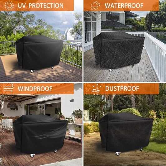 Griddle Cover for Blackstone Rangetop Combo Griddles 600D Heavy Duty Waterproof Canvas, Fits up to 68"