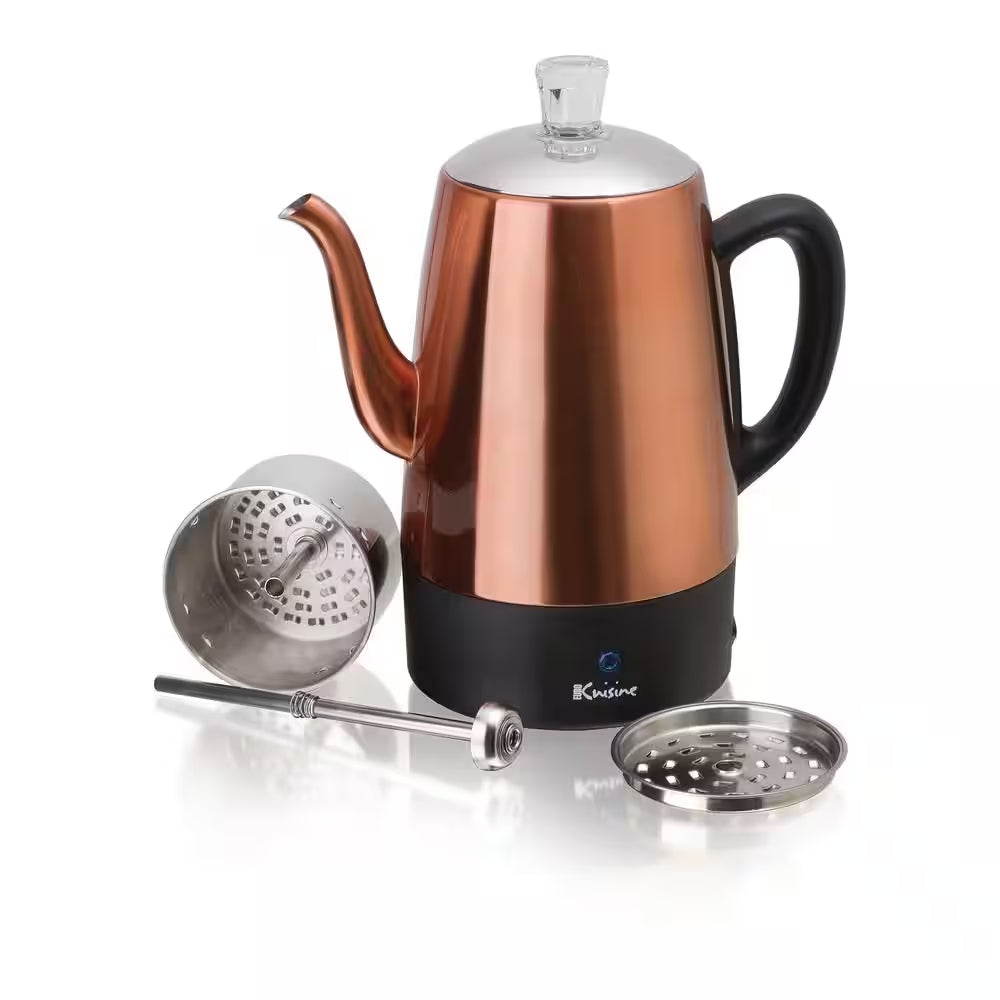 8-Cup Copper Electric Percolator