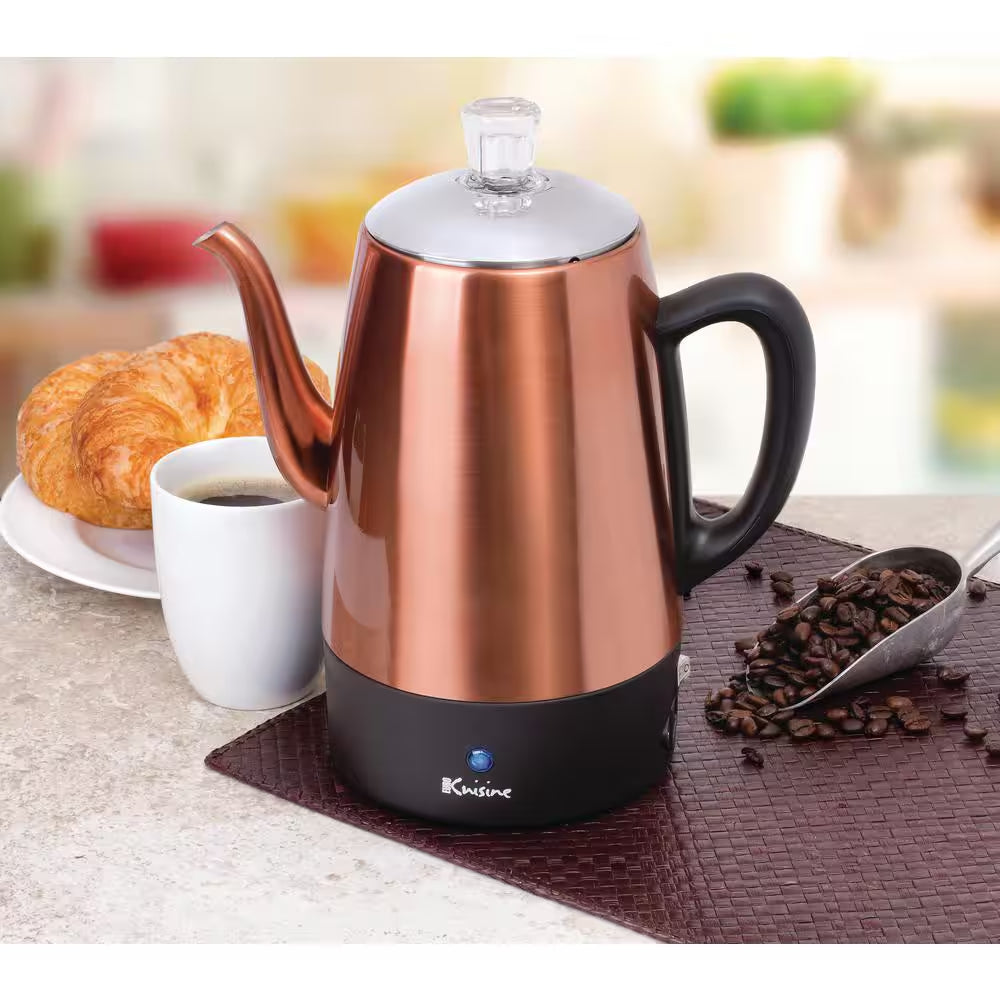 8-Cup Copper Electric Percolator