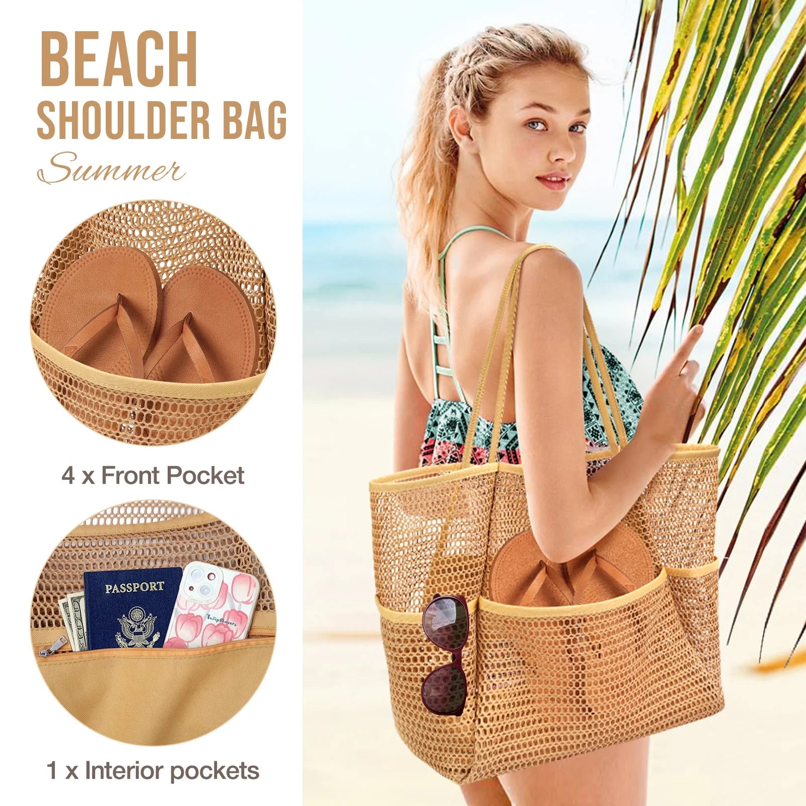Mesh Beach Bag 