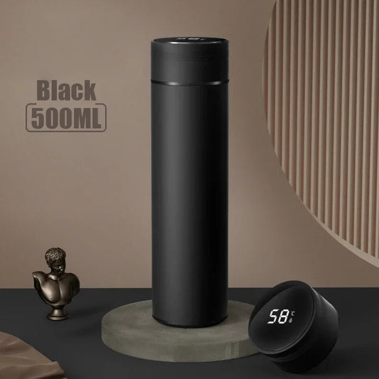 500ML Temperature Display Thermos Cup Stainless Steel Divided Thermos Bottle