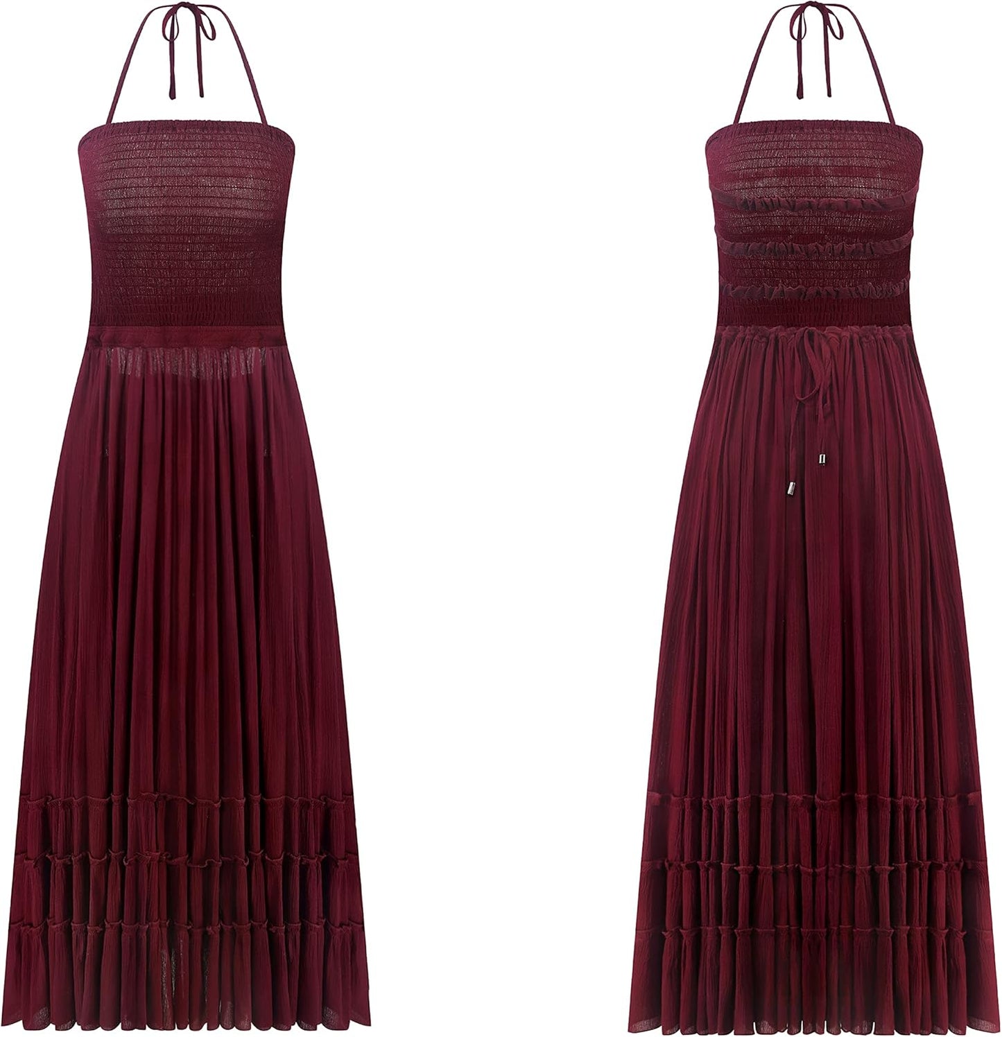  Summer Boho Sexy Backless Long Dresses