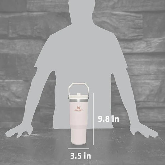 STANLEY Iceflow Stainless Steel Tumbler with Straw, Vacuum Insulated Water Bottle for Home, Office or Car. 