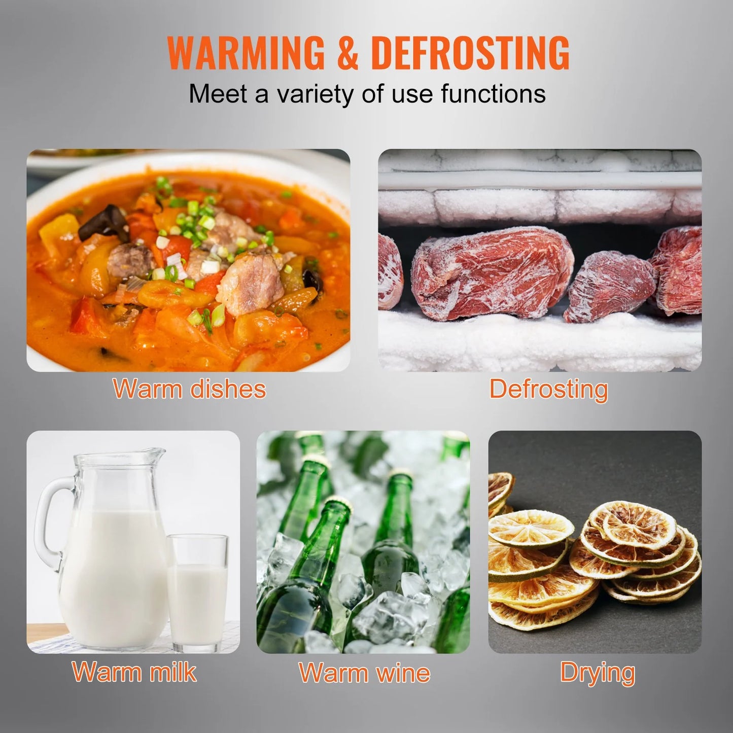 VEVOR Electric Warming Tray, 16.5 X 11 Portable Tempered Glass Heating Tray with Temperature Control (65-90¡Æ), Perfect for Dinner, Catering.