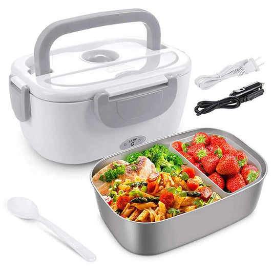 Electric Lunch Box Portable Food Warmer. 5L Stainless Steel Heated Lunch Box.
