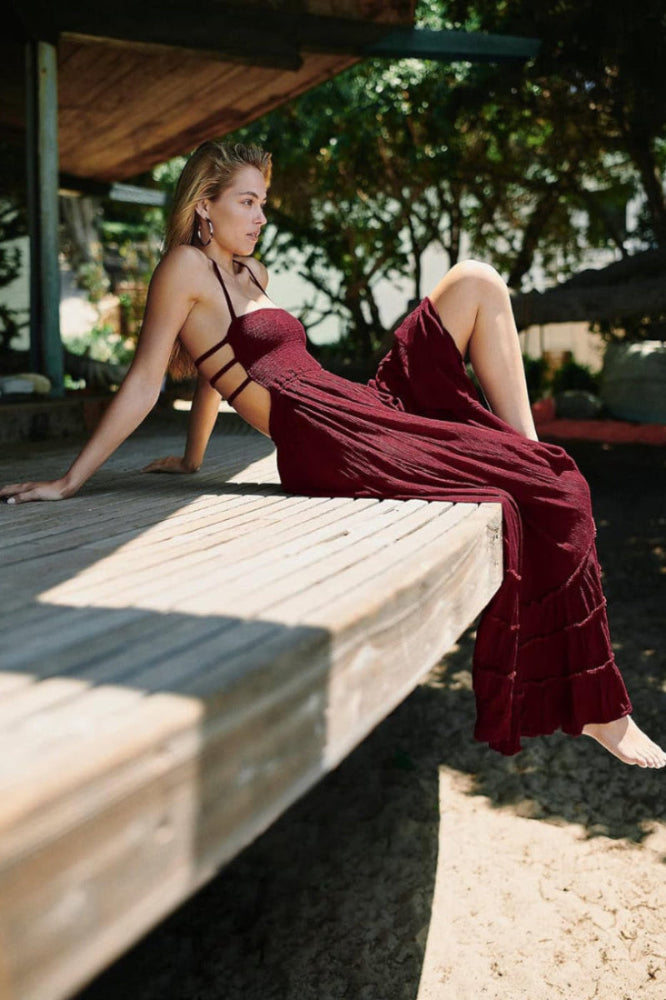  Summer Boho Sexy Backless Long Dresses