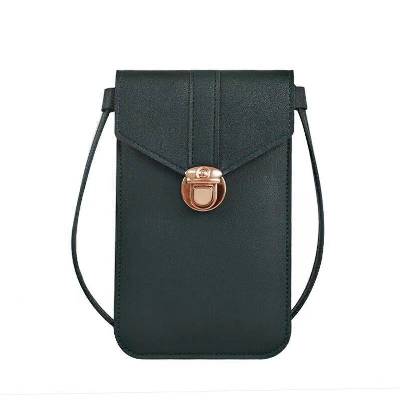 Women Leather Wallet Touch Screen Cell Phone Purse Crossbody Shoulder Strap Bag