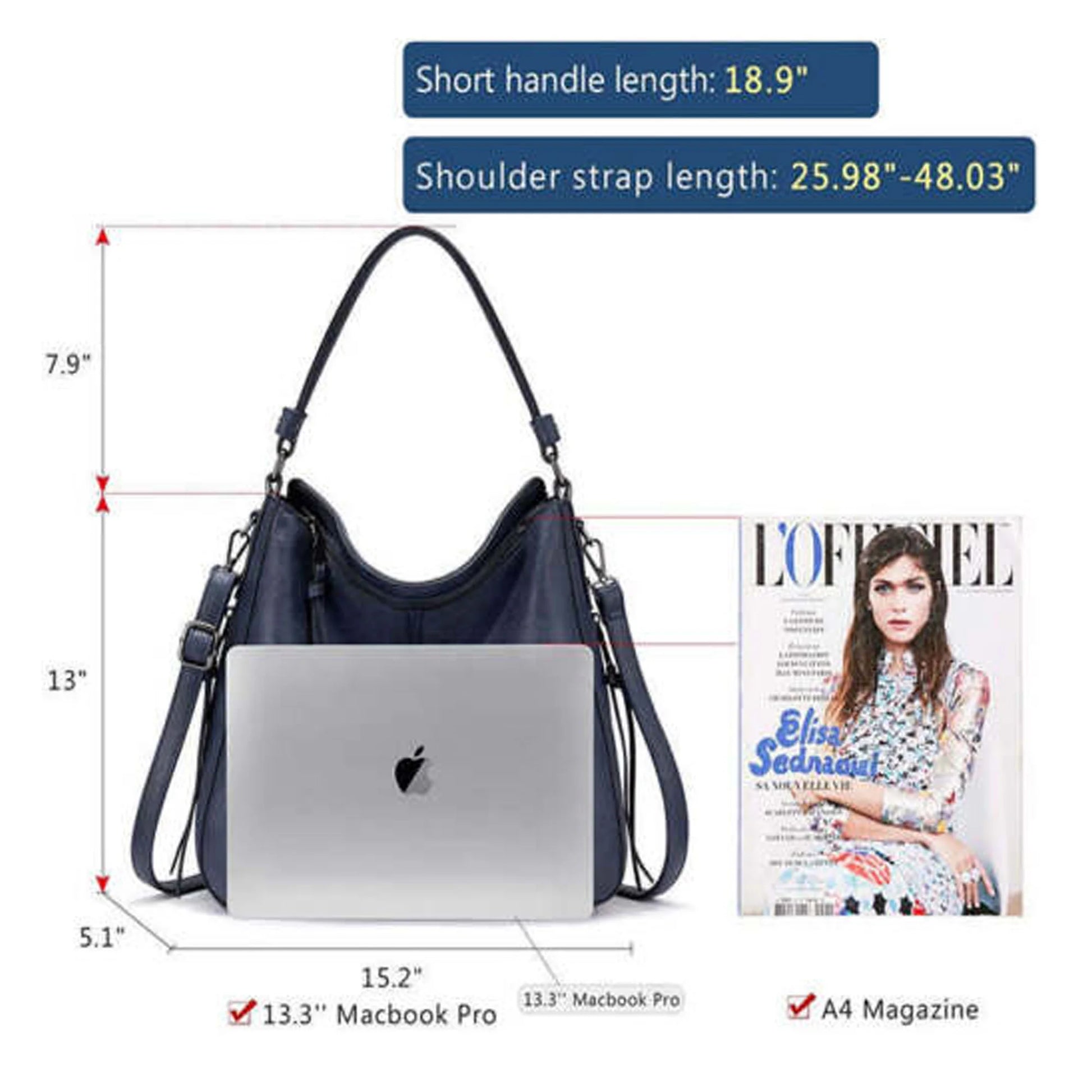 Large Designer Ladies Hobo Bag